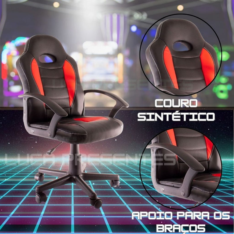 Cadeira Gamer Couro Sintetico